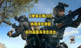 cod20最新爆料,揭秘游戏新内容与玩法革新